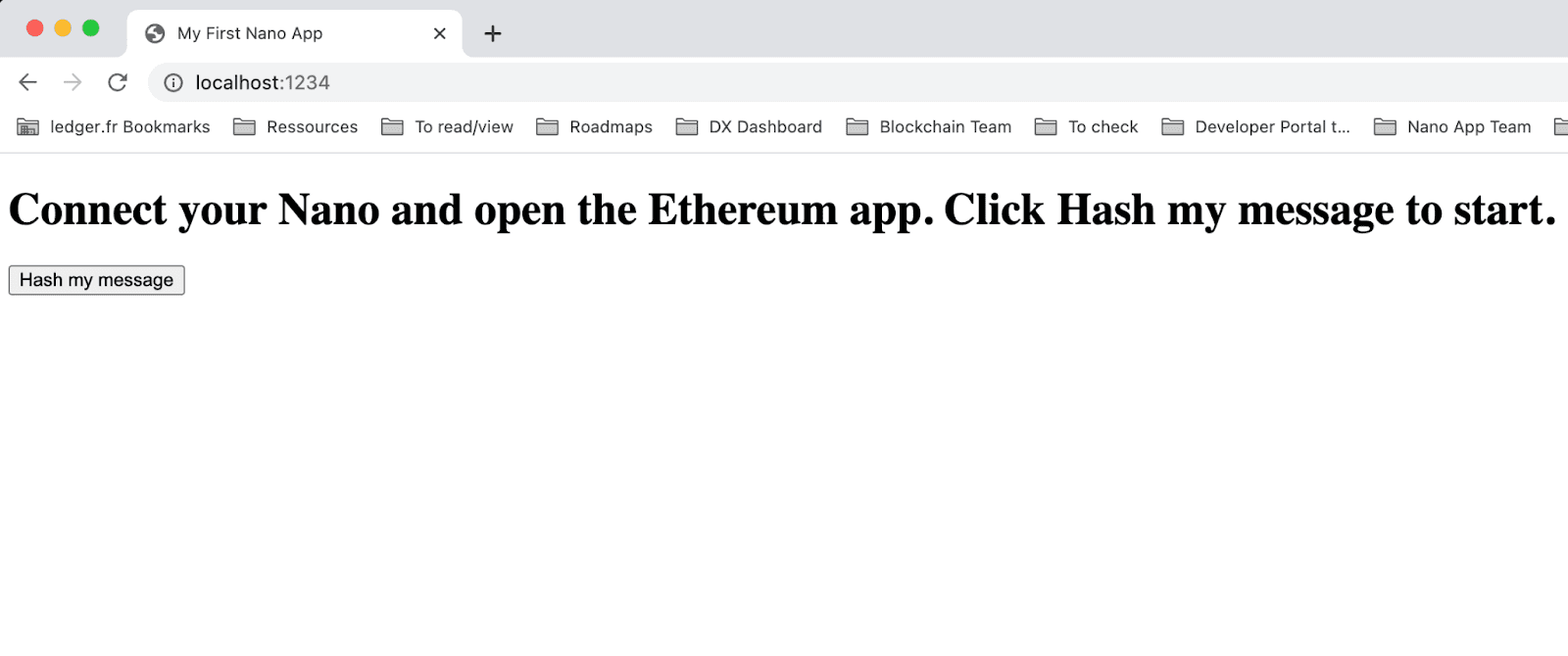 Hash Message