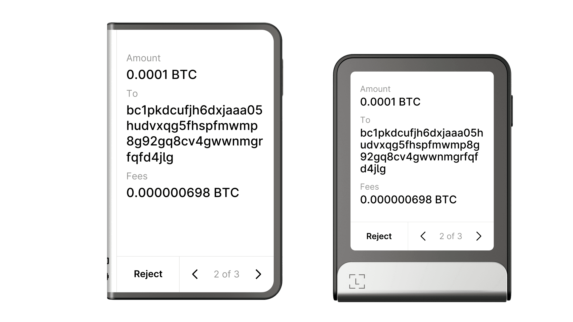 Ledger Stax and Ledger Flex UI