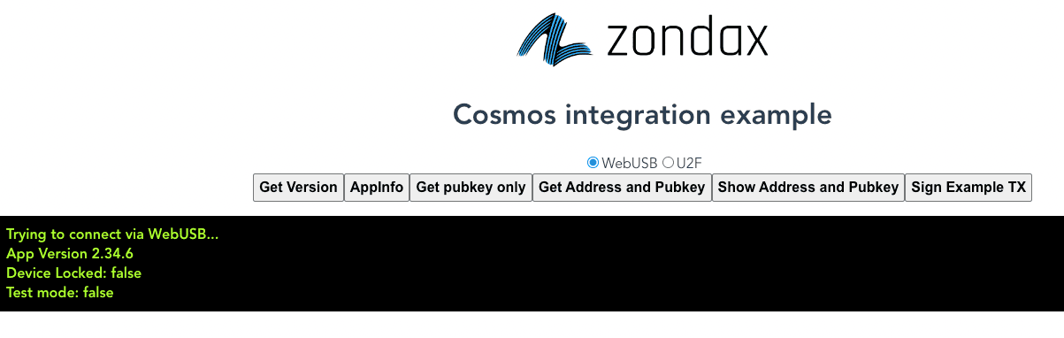 Cosmos integration example