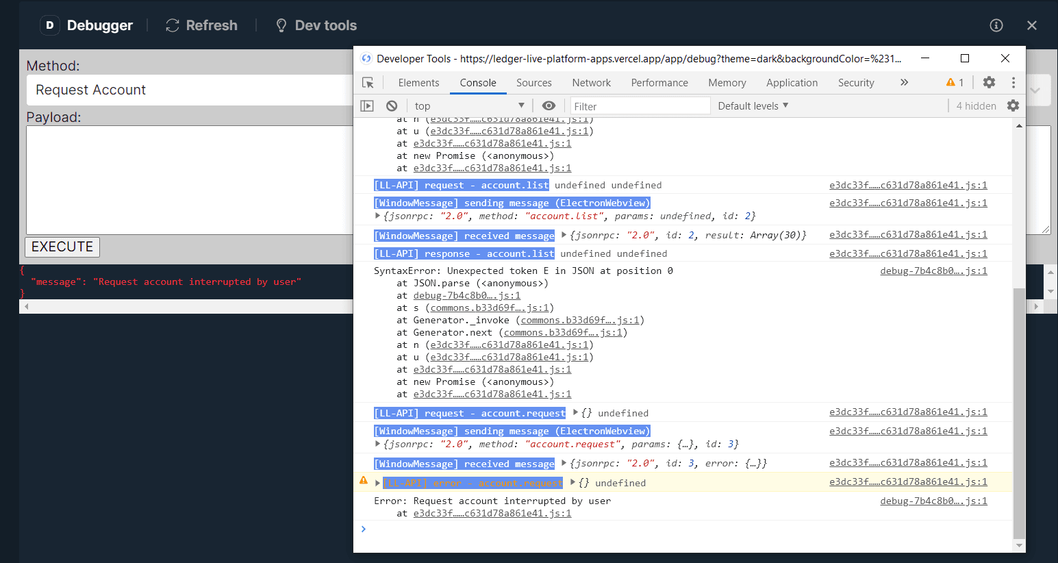 Enabling the developer mode – Ledger Developer Portal