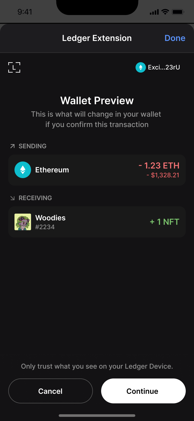 Wallet Preview